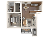 One Bedroom Flat Floor Plan One Bedroom Flat Floor Plan |Candlewood